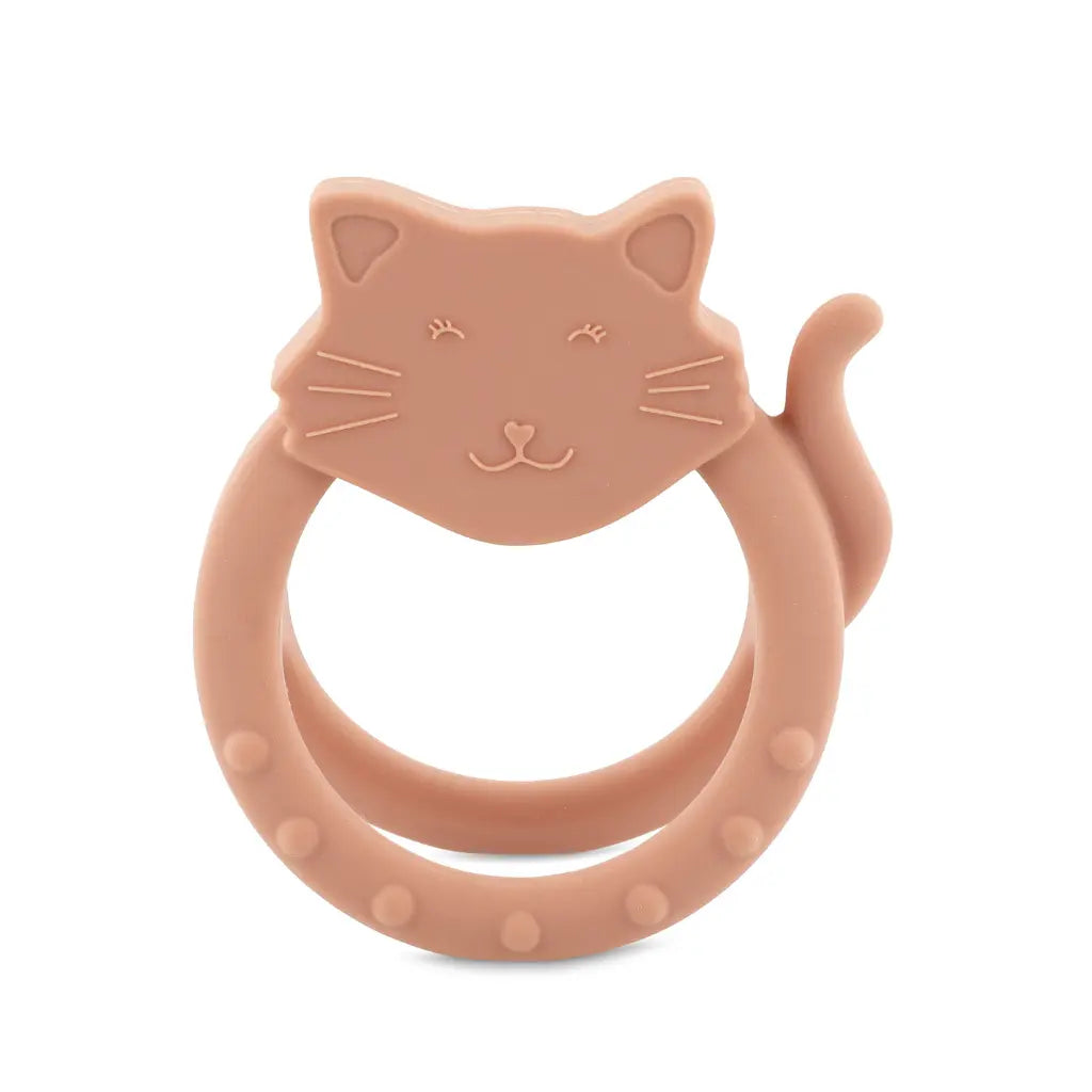 Trixie Baby Sensorische bijtring Mrs. Cat roze