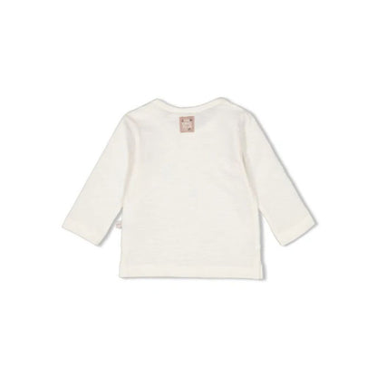 Feetje t-shirt lange mouw The Chill Club m 74 Offwhite Jongens