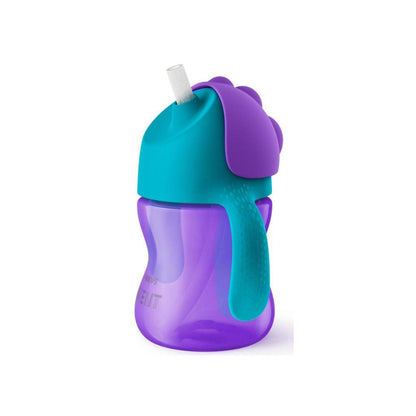 Philips Avent Drinkfles met rietje, 200ml, girl, paars, Philips