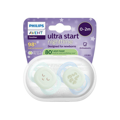 AVENT Sucette 0-2 mois Ultra Start Night couleur/design mystère - 2 pièces