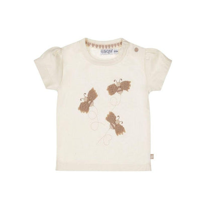dirkje T-shirt korte mouw Bee m 68 Off white girls