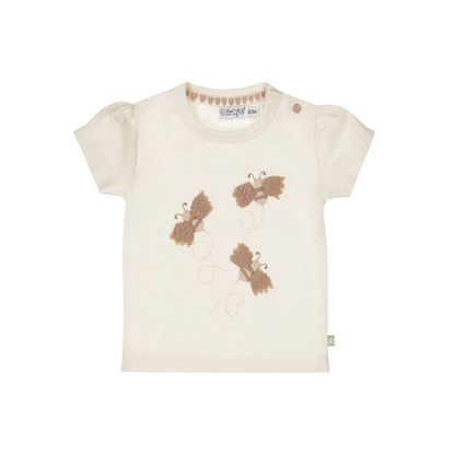 dirkje T-shirt korte mouw Bee m 80 Off white girls