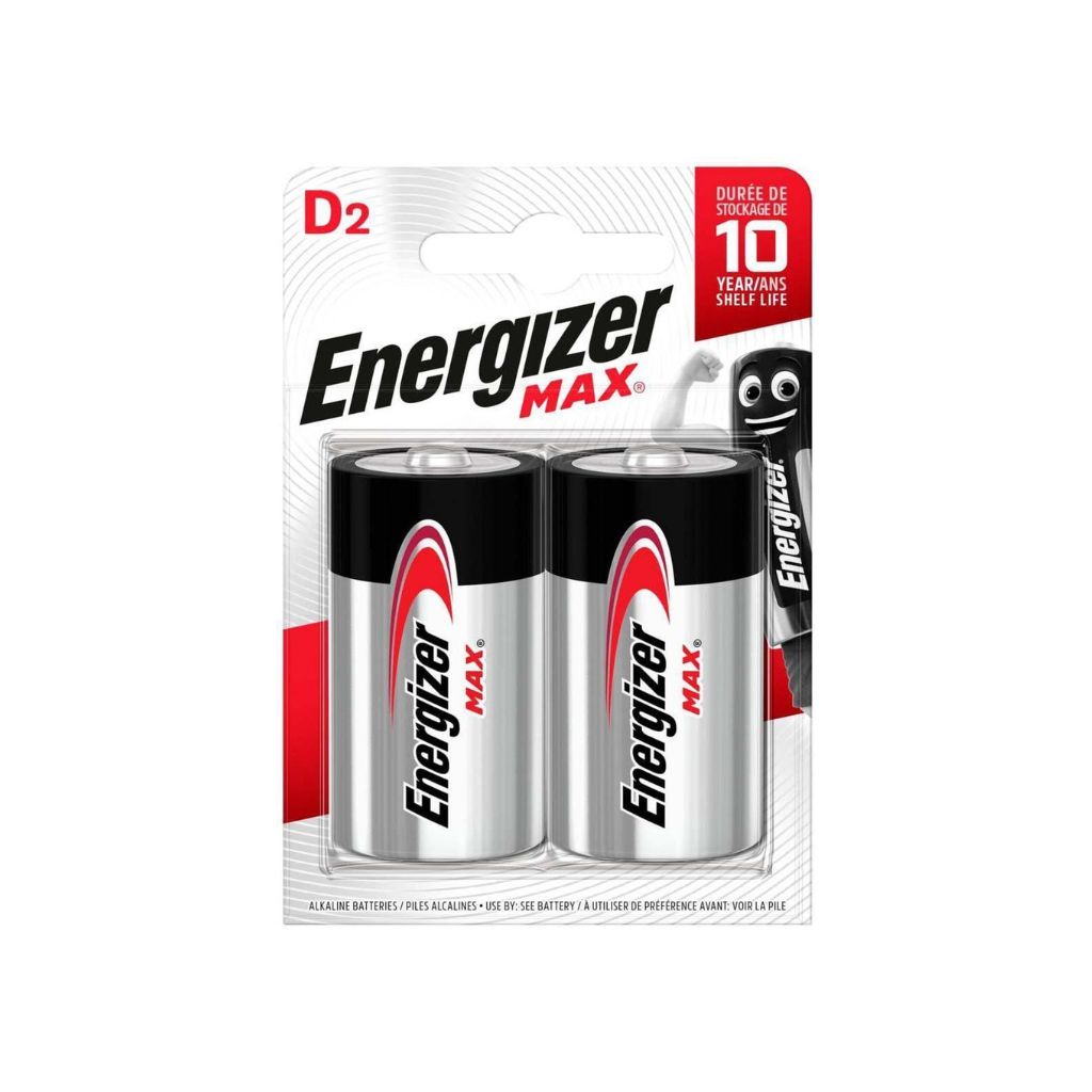 Energizer Max D Batterijen – 2 stuks