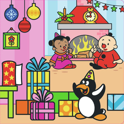 Bumba Kartonboek met flapjes - Aftellen naar kerst