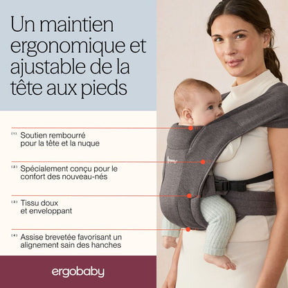 Ergobaby Buikdrager Embrace Heather Grey