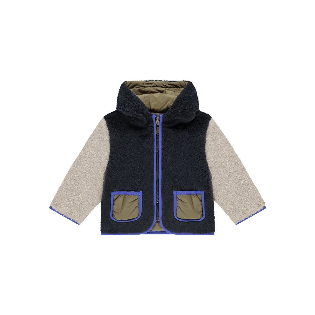 BabyFace Veste Teddy réversible Army