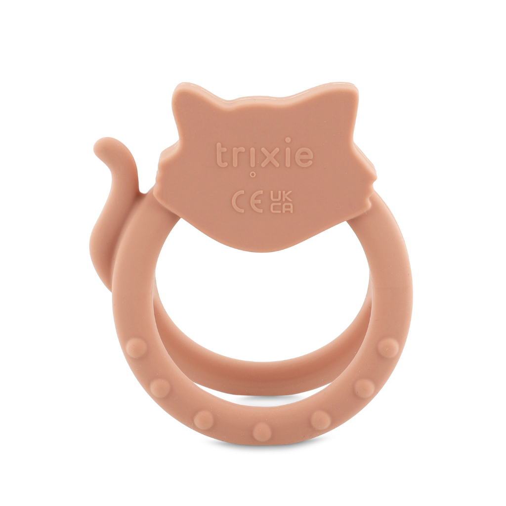 Trixie Baby Sensorische bijtring Mrs. Cat roze