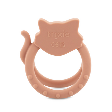 Trixie Baby Anneau de dentition sensoriel Mrs. Cat rose