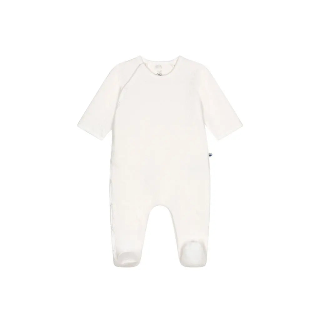 Petit Bateau Pyjama en tubic blanc