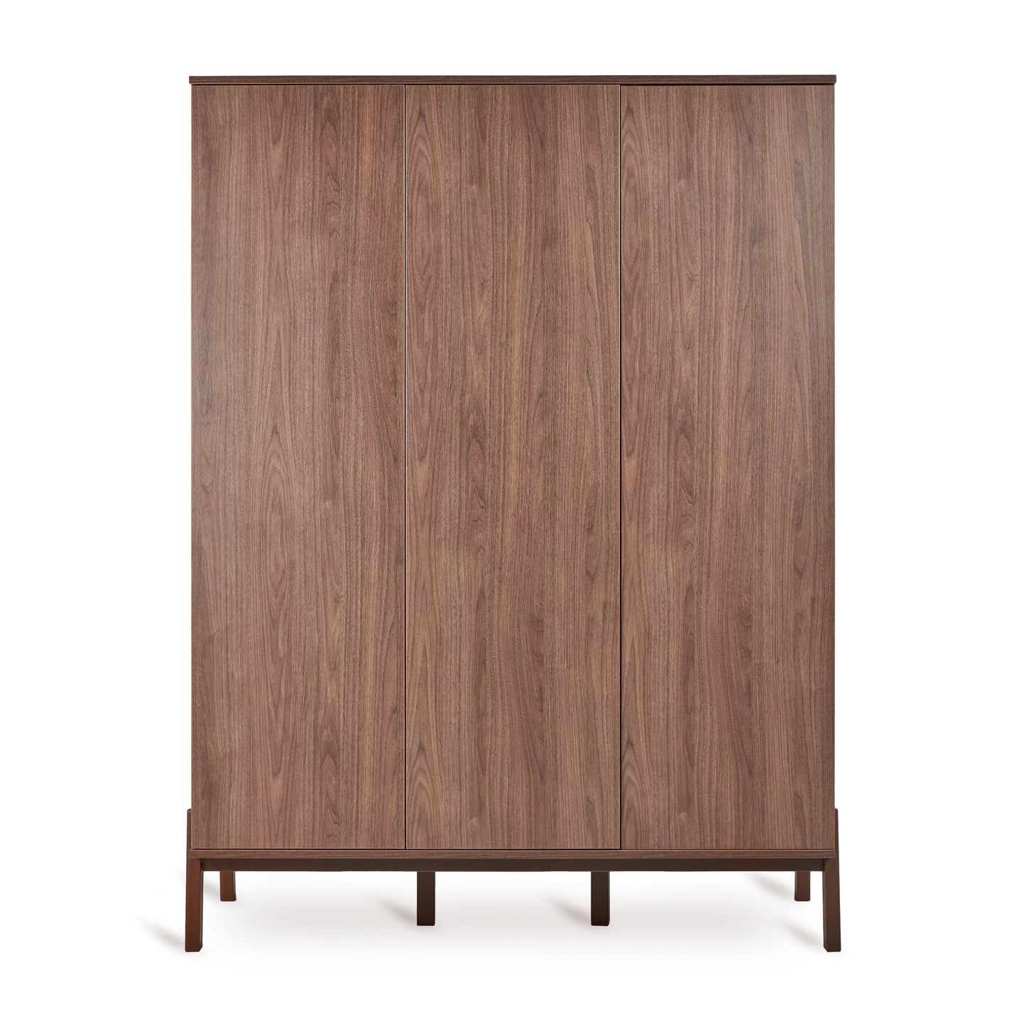 Quax Chambre de bebe 3 pièces (lit L 14 x Lg 7 cm - commode avec rallonge - armoire 3 portes) Ashi Chestnut