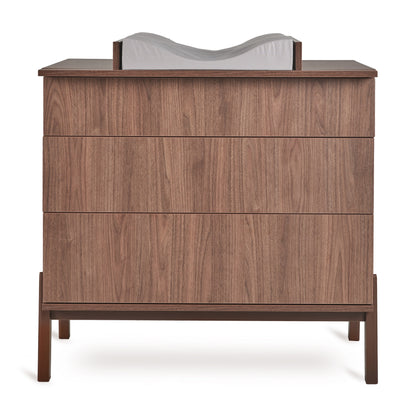 Quax Chambre de bebe 3 pièces (lit L 12 x Lg 6 cm - commode avec rallonge - armoire 2 portes) Ashi Chestnut