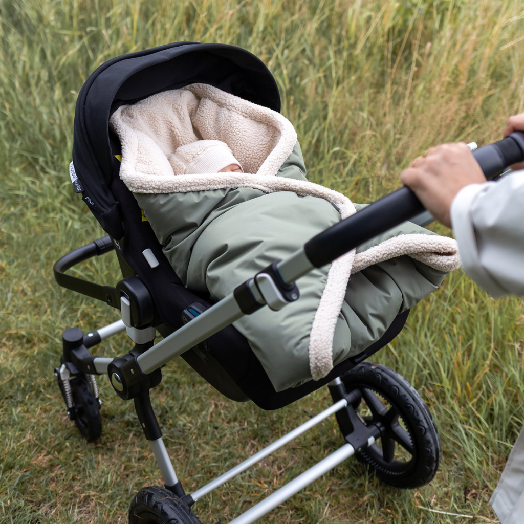 Bemini Couverture enveloppante Biside Teddy Kaki