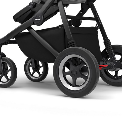 Thule Poussette Sleek Grey melange on black