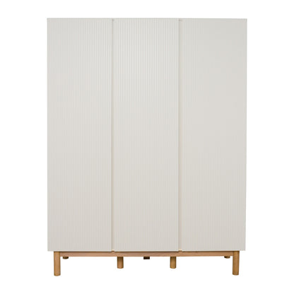 Quax Chambre de bébé 3 pièces (lit évolutif L 140 x Lg 70 cm + commode + armoire 3 portes) Mood Clay