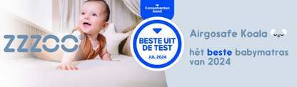 ZZZOO Matras voor babybed Koala met Airgosafe Topper B 60 x L 120 cm