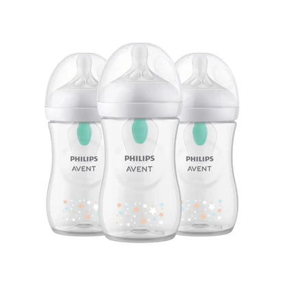 Philips AVENT Biberon Natural Response AirFree Ours transparent 260 ml - 3 pièces