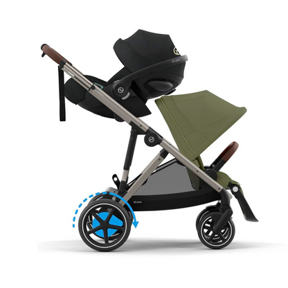 Cybex Poussette eGazelle Taupe Moss Green