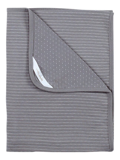 Bemini Couverture pour berceau ou parc Stripes Dunes Grey