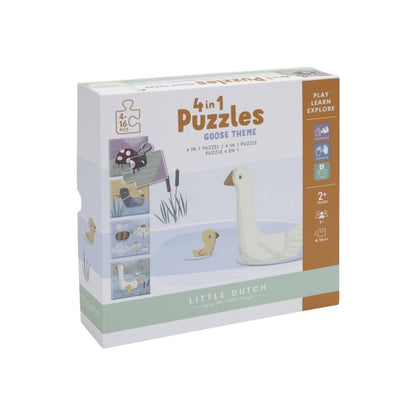 Little Dutch Meegroeipuzzel 4-in-1 Little Goose