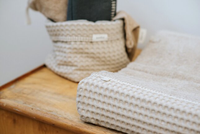 Koeka Housse pour matelas à langer Wafel Amsterdam Sand