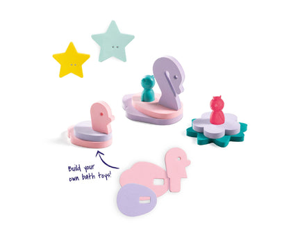 Quut Jouet de bain Puzzle Friends Fairy Pond - 12 pièces