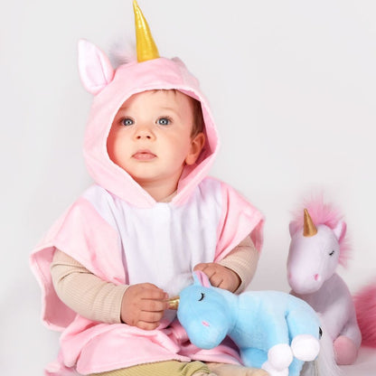 Den Goda Fen Mini Cape Licorne Rose taille 86-110 - 1-4 ans