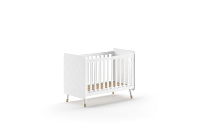 Jaxx 3-delige babykamer (bed + commode + kast met 3 deuren) Billy wit