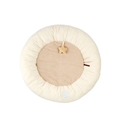 Nattou Tapis d'éveil/pouf avec arches écru