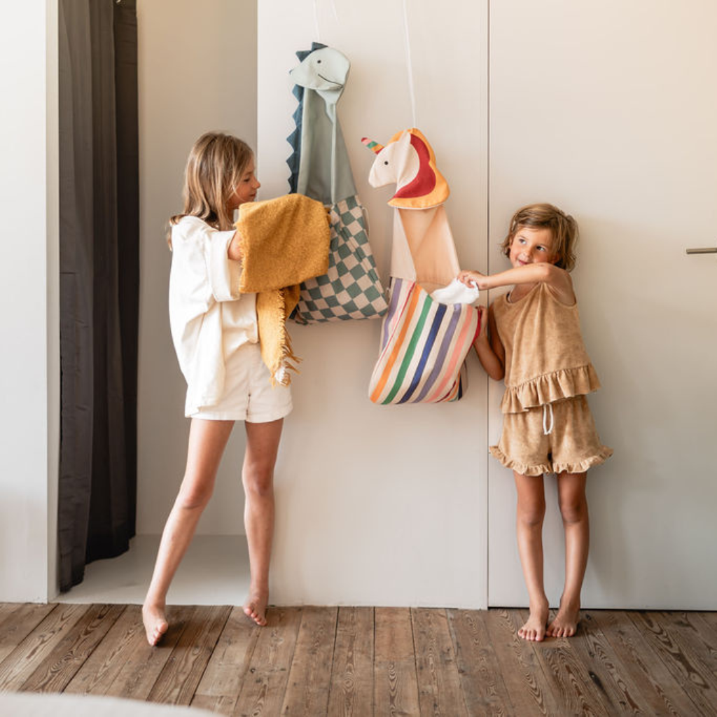 Play&Go Rangement mural & sac Toto dino