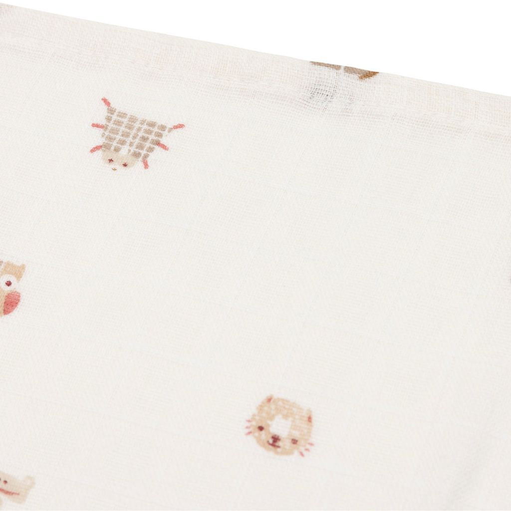 Jollein Tetradoek Animal Friends - 3 stuks