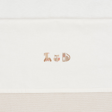 Jollein Drap pour berceau Animal Friends 75 x 100 cm