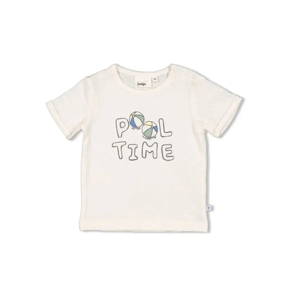 Feetje T-shirt Pool Time m 74 Offwhite Jongens