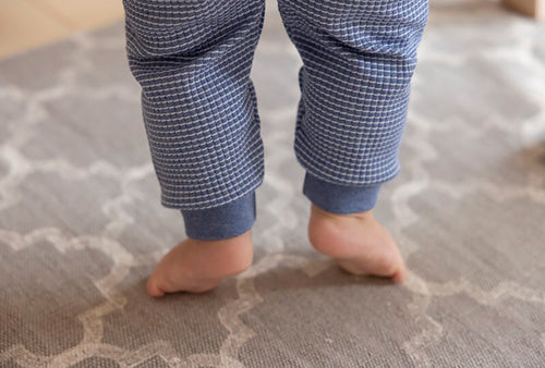 Feetje Pyjama Wafel Bleu Melange