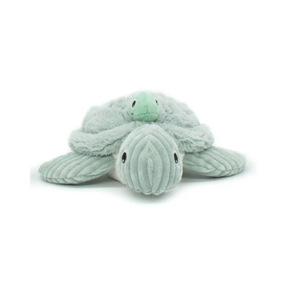 Les Déglingos Peluche Sauvenou tortue Maman et Bébé Menthe Ptipotos