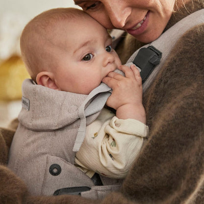 BabyBjörn Porte-bébé Harmony en tissu mélangé tissé Beige clair