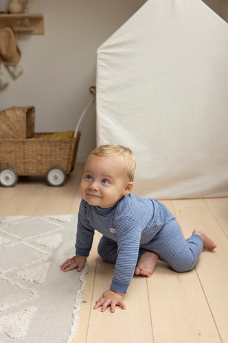 Feetje Pyjama Wafel Bleu Melange