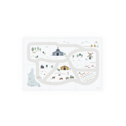 Play&Go Tapis de jeu avec pièces de puzzle Eevaa Farm