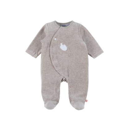 Noukie's Pyjama velours Seal beige unisexe