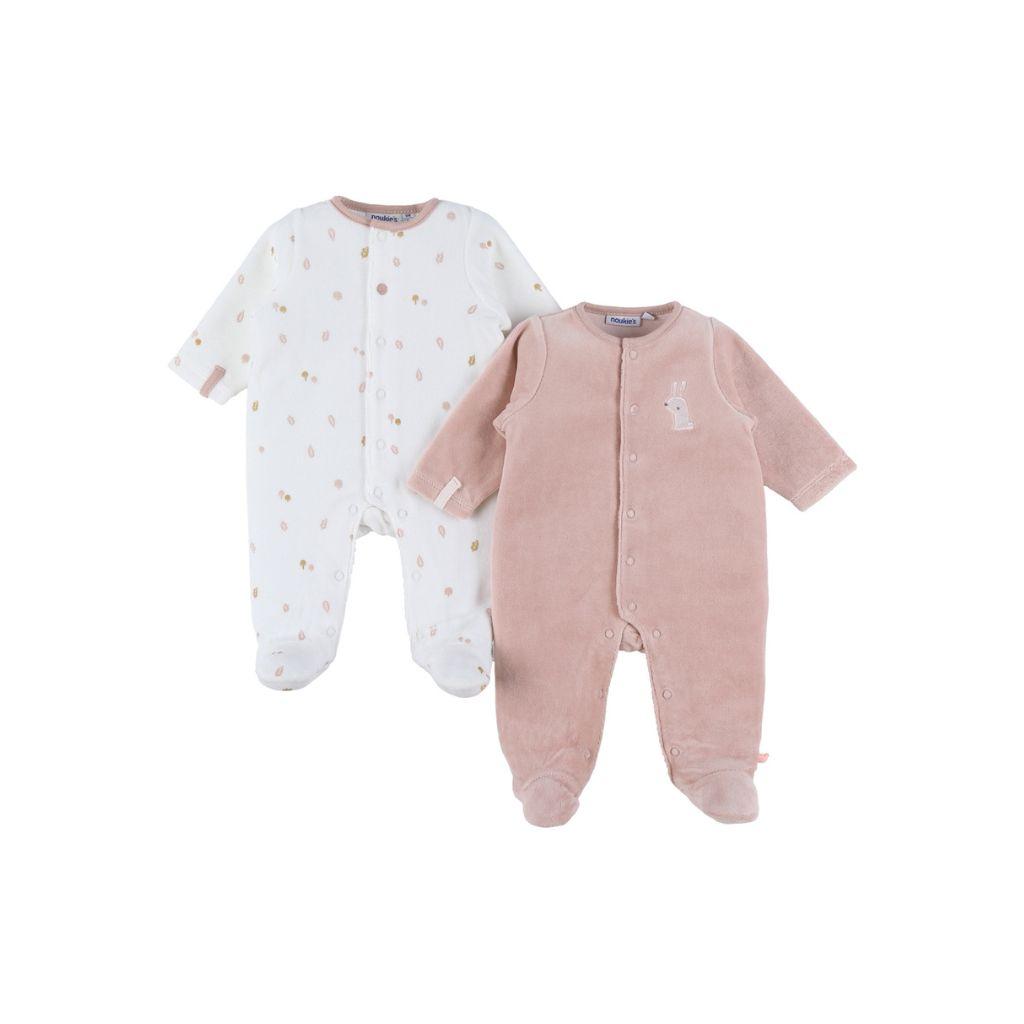 Noukie's Set de 2 pyjamas velours Autumn Forest