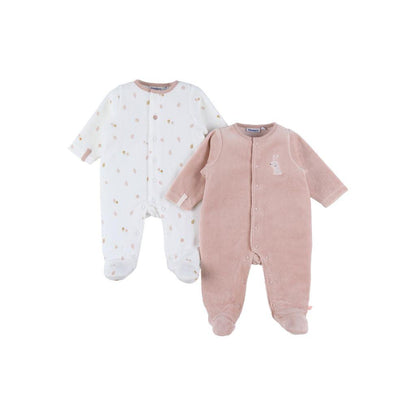 Noukie's Set de 2 pyjamas velours Autumn Forest