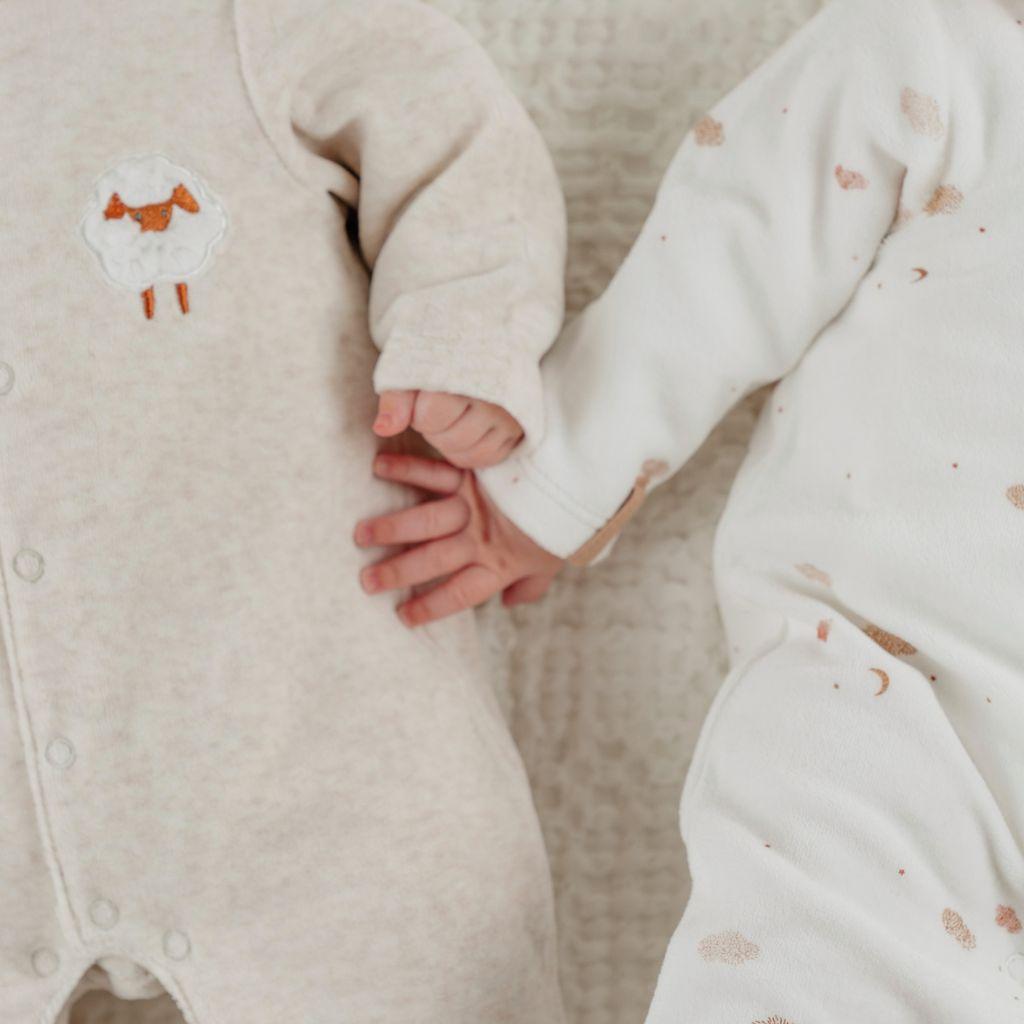 Noukie's Set de 2 pyjamas en velours Fluffy unisexe