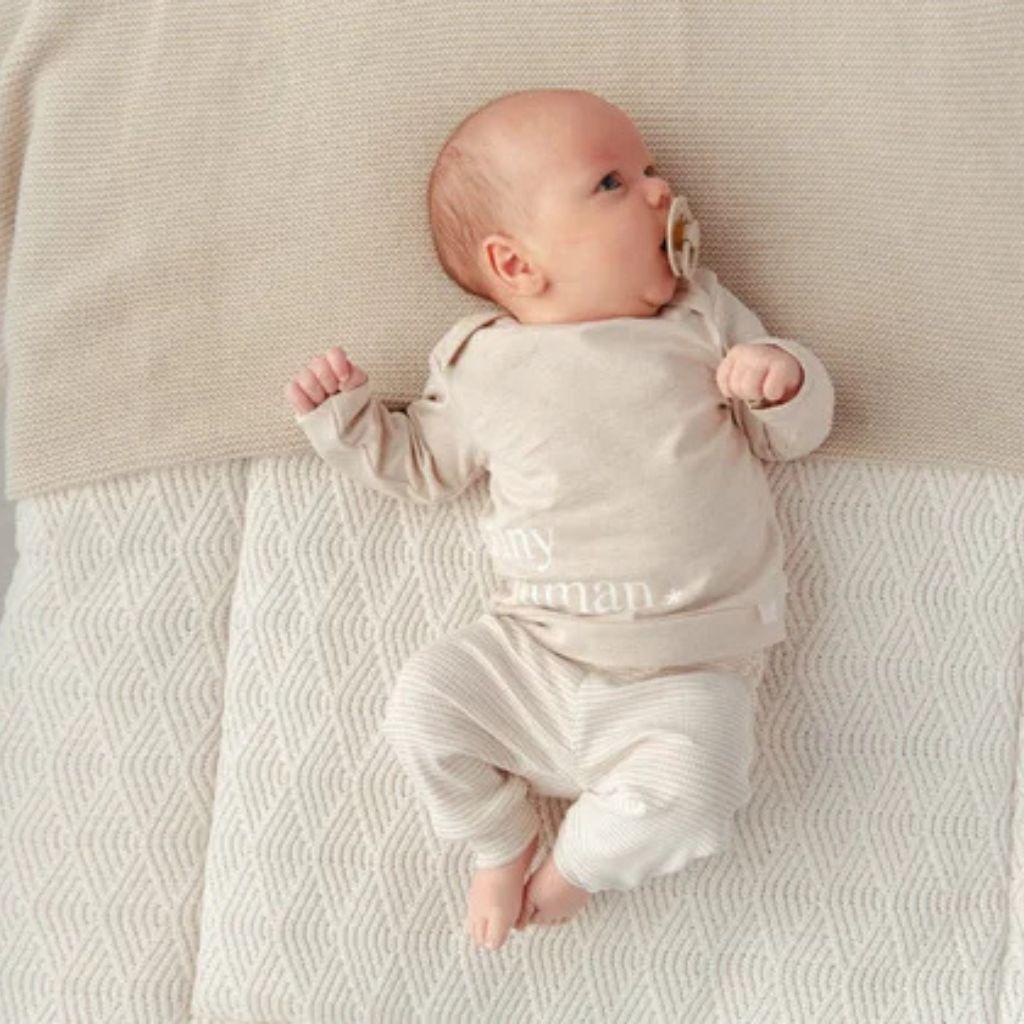 B*E*S*S T-shirt à longues manches Tiny Human* Melange Sand