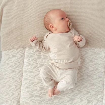 B*E*S*S T-shirt à longues manches Tiny Human* Melange Sand