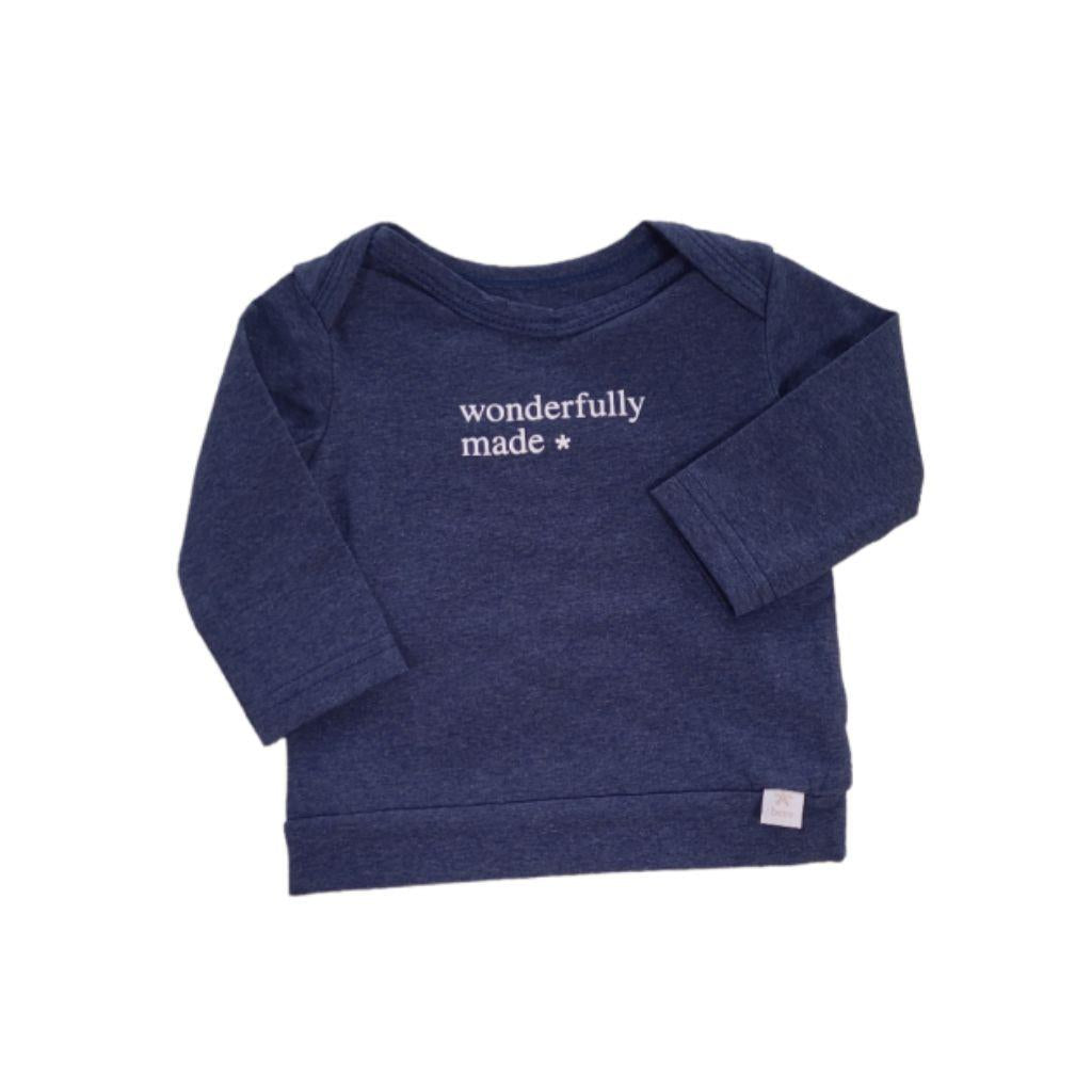 B*E*S*S T-shirt à longues manches Wonderfully made* bleu