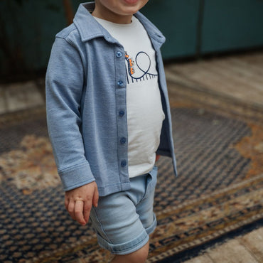 BabyFace Short en jeans pour garçons denim bleu clair