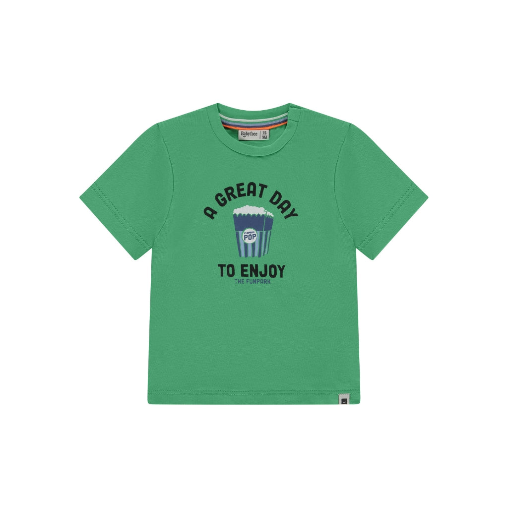 Babyface T-shirt à Manches Courtes Pour Garçon Motif Grenouille Vert