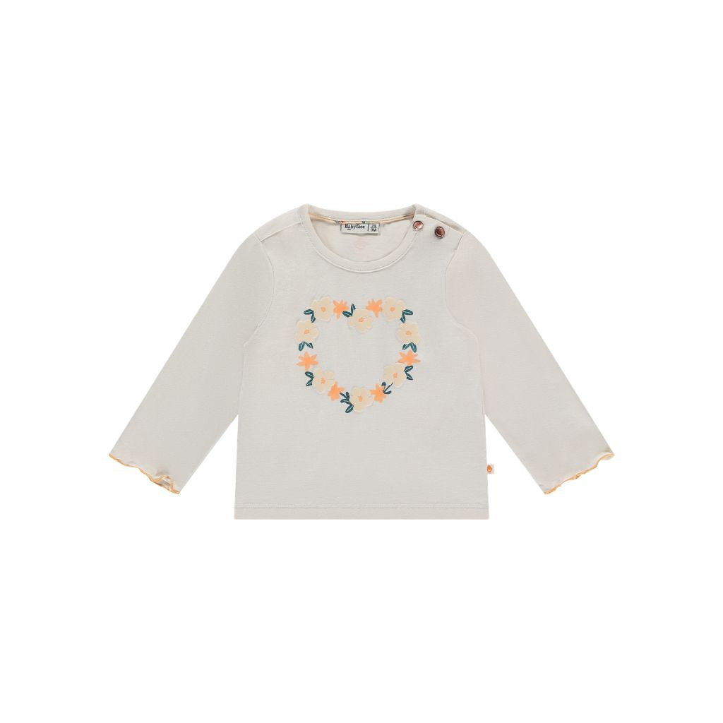 T-shirt BabyFace à manches longues Ivory