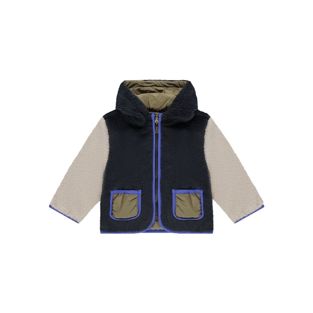 BabyFace Veste Teddy réversible Army