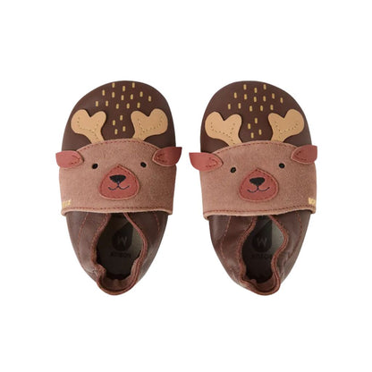 Bobux Chaussons Soft Soles Moose Toffee Unisexe