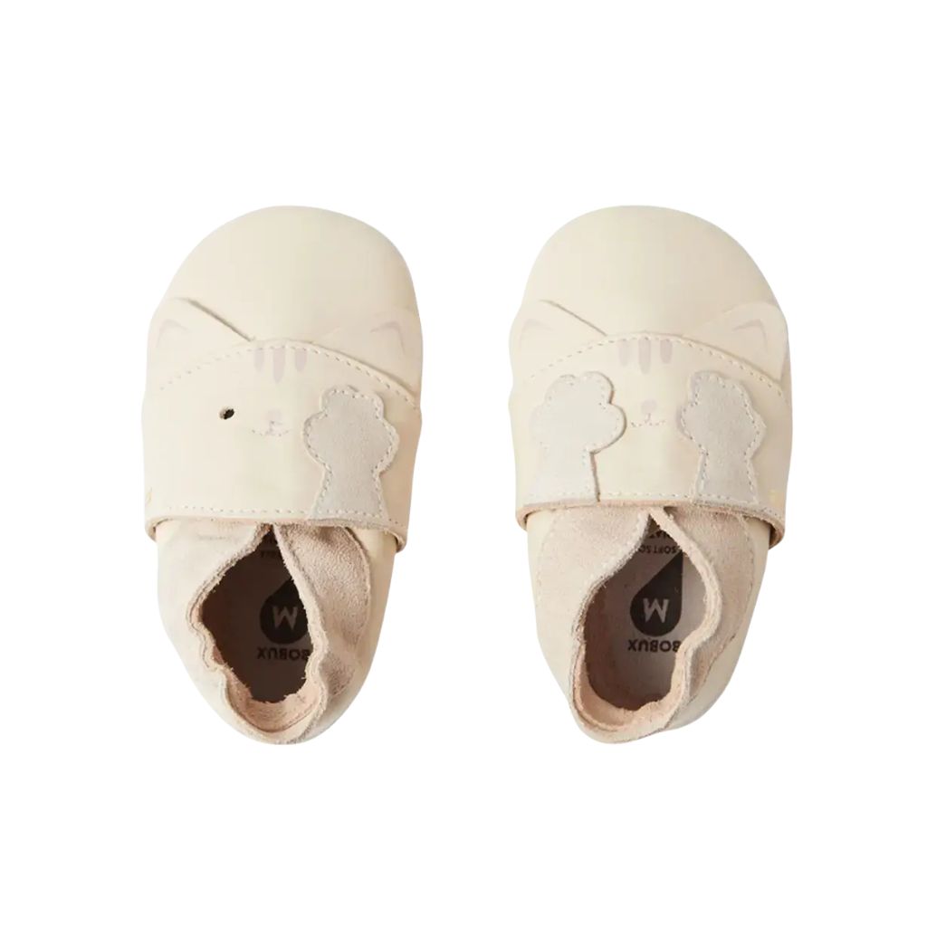 Bobux Schoentjes Soft Soles Peek A Boo Kitty White Swan